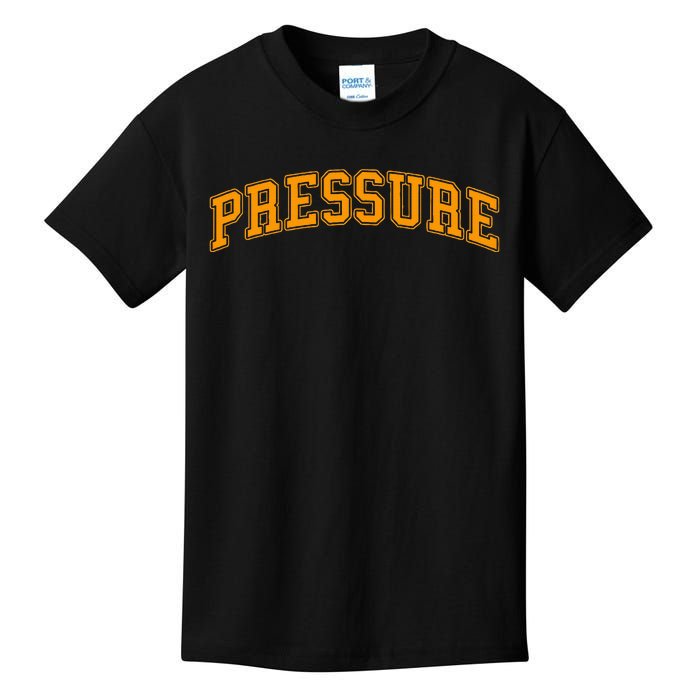 Orange Pressure Orange Color Graphic Kids T-Shirt