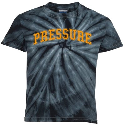 Orange Pressure Orange Color Graphic Kids Tie-Dye T-Shirt