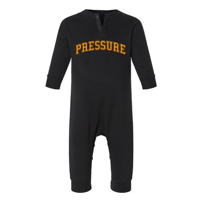 Orange Pressure Orange Color Infant Fleece One Piece