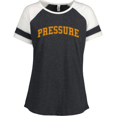 Orange Pressure Orange Color Enza Ladies Jersey Colorblock Tee