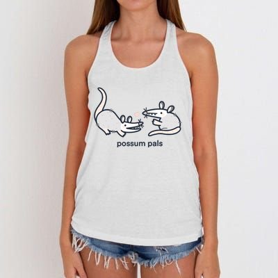 Opossum Pals Women's Knotted Racerback Tank