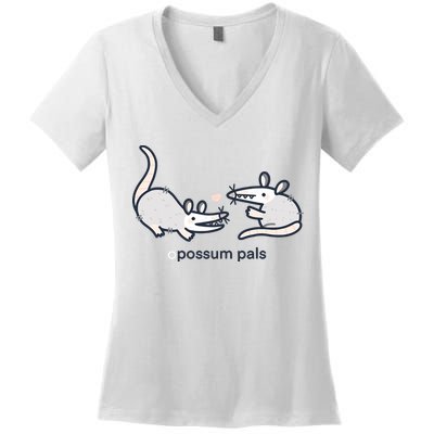 Opossum Pals Women's V-Neck T-Shirt