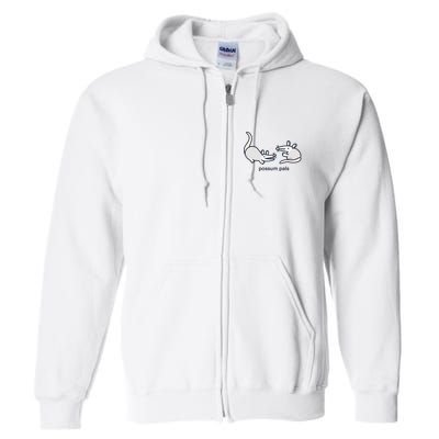 Opossum Pals Full Zip Hoodie