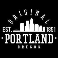 Original Portland Oregon Est 1851 Skyline Impact Tech Backpack