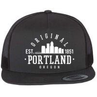 Original Portland Oregon Est 1851 Skyline Flatbill Hat