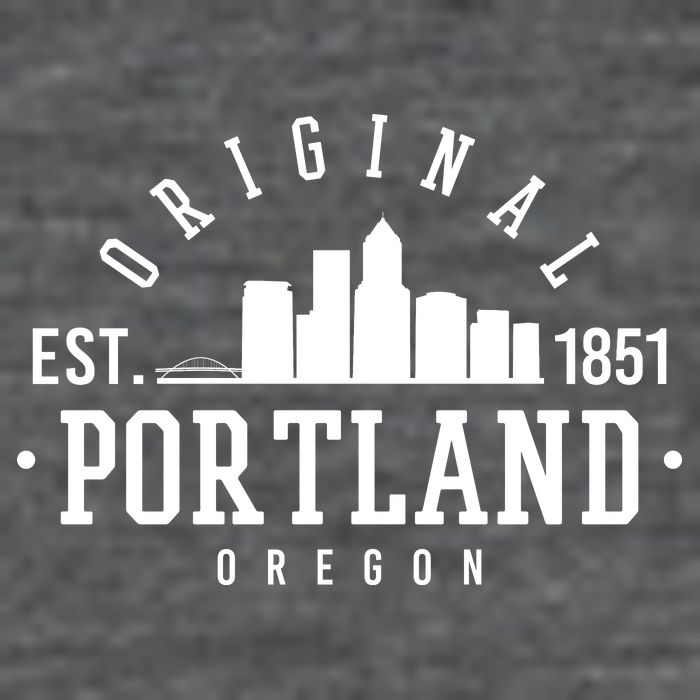 Original Portland Oregon Est 1851 Skyline Flatbill Hat