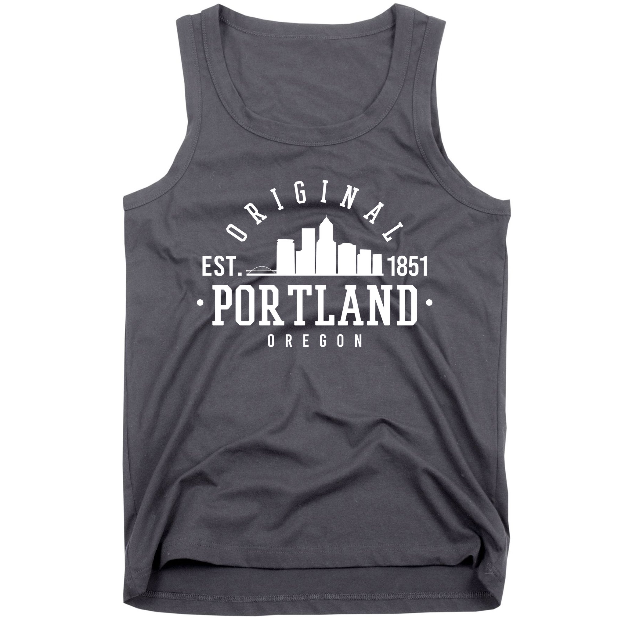Original Portland Oregon Est 1851 Skyline Tank Top