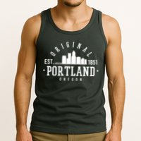 Original Portland Oregon Est 1851 Skyline Tank Top