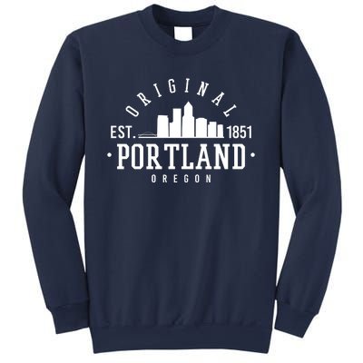 Original Portland Oregon Est 1851 Skyline Sweatshirt