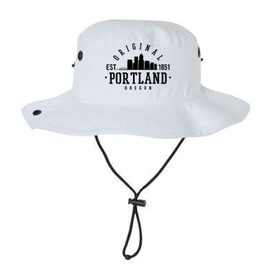 Original Portland Oregon Est 1851 Skyline Legacy Cool Fit Booney Bucket Hat