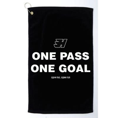 One Pass One Goal Golf Towel