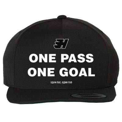 One Pass One Goal Wool Snapback Cap