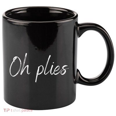 Oh Plies 11oz C Handle Ceramic Mug