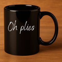 Oh Plies 11oz C Handle Ceramic Mug