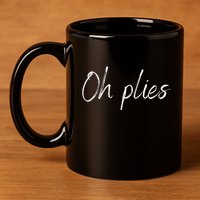 Oh Plies 11oz C Handle Ceramic Mug