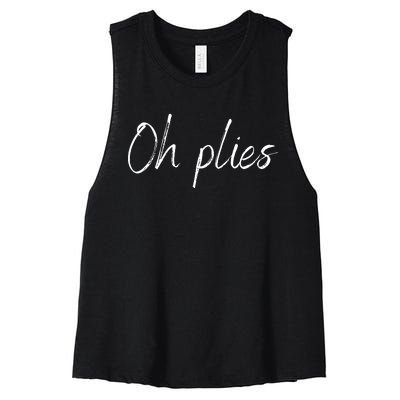 Oh Plies Women's Racerback Cropped Tank