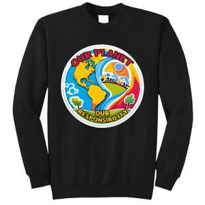 Our Planet Our Responsibility Climate Change Graphic Sweatshirt