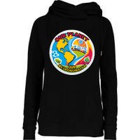 Our Planet Our Responsibility Climate Change Graphic Womens Funnel Neck Pullover Hood