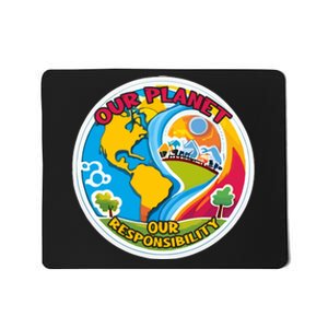 Our Planet Our Responsibility Climate Change Graphic Mousepad