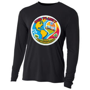 Our Planet Our Responsibility Climate Change Graphic Cooling Performance Long Sleeve Crew