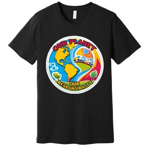 Our Planet Our Responsibility Climate Change Graphic Premium T-Shirt