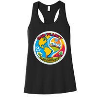 Our Planet Our Responsibility Climate Change Graphic Women's Racerback Tank