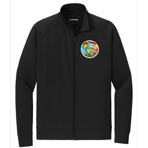 Our Planet Our Responsibility Climate Change Graphic Stretch Full-Zip Cadet Jacket