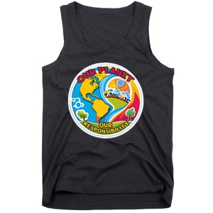 Our Planet Our Responsibility Climate Change Graphic Tank Top