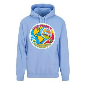 Our Planet Our Responsibility Climate Change Graphic Unisex Surf Hoodie