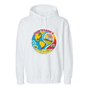 Our Planet Our Responsibility Climate Change Graphic Garment-Dyed Fleece Hoodie