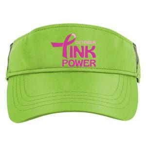 October Pink Power Breast Cancer Adult Drive Performance Visor