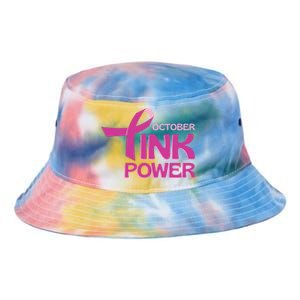 October Pink Power Breast Cancer Tie Dye Newport Bucket Hat