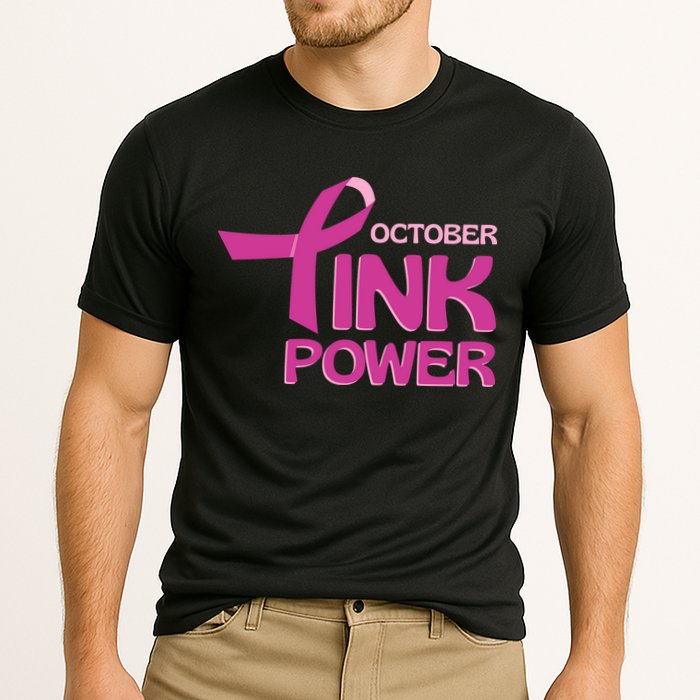 October Pink Power Breast Cancer Performance Shirt