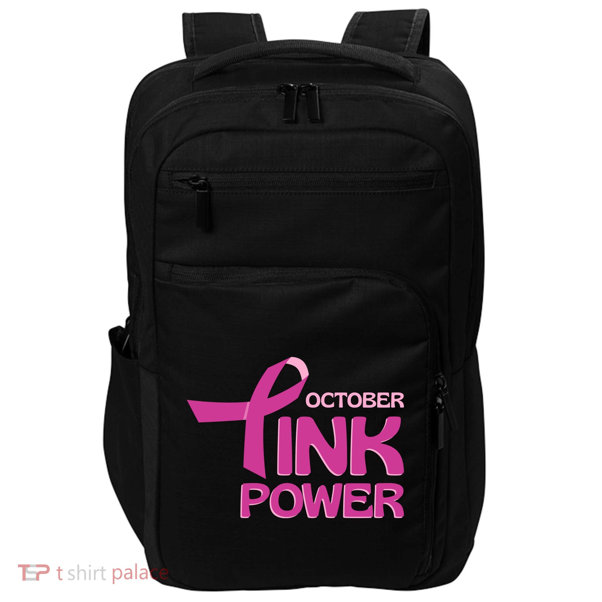 October Pink Power Breast Cancer Impact Tech Backpack