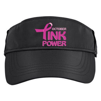 October Pink Power Breast Cancer Adult Drive Performance Visor