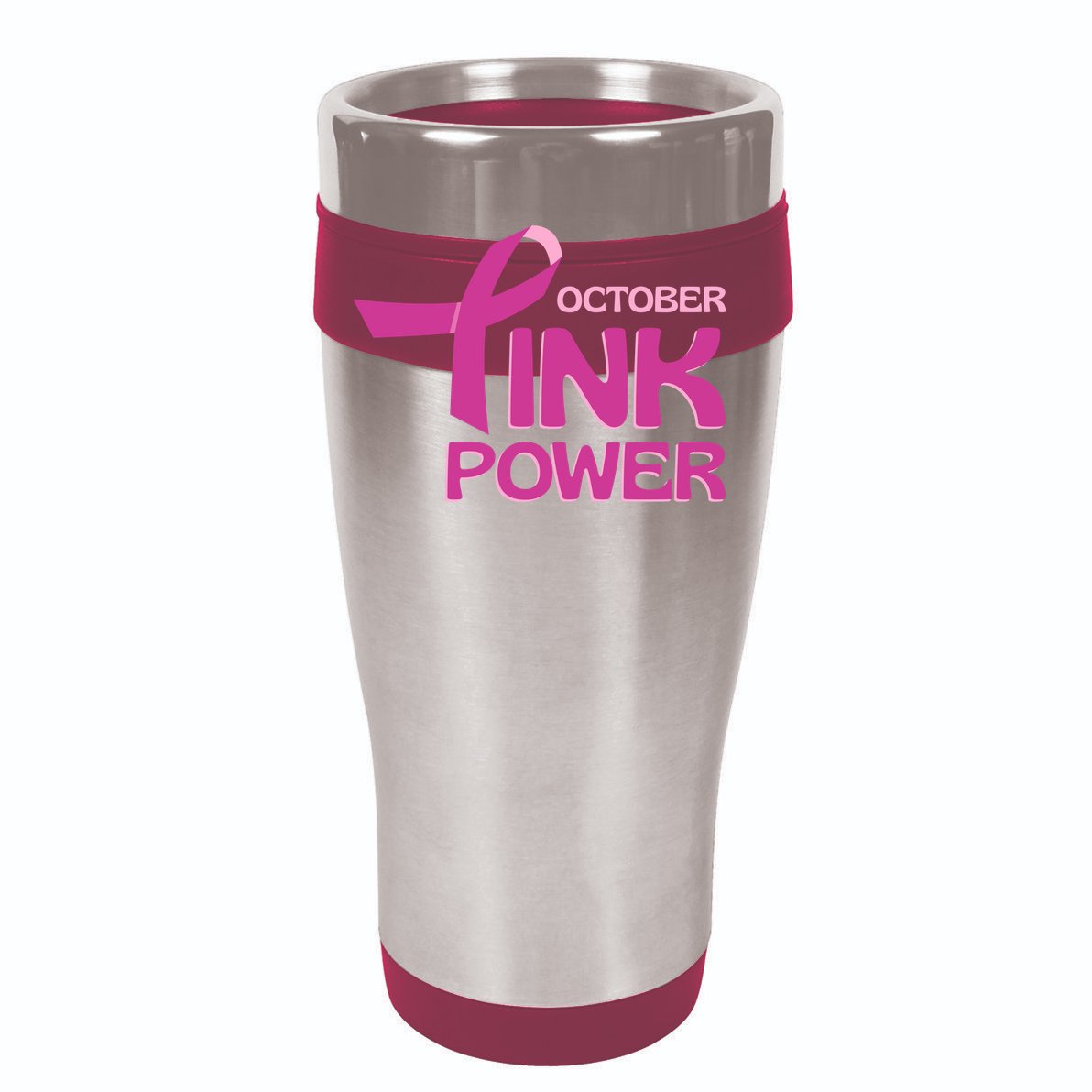 October Pink Power Breast Cancer Cropped Pullover Crew