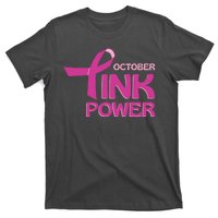 October Pink Power Breast Cancer T-Shirt