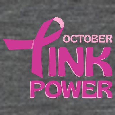 October Pink Power Breast Cancer T-Shirt