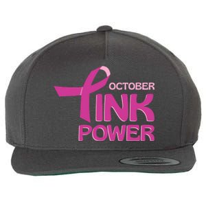 October Pink Power Breast Cancer Wool Snapback Cap