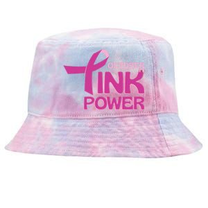 October Pink Power Breast Cancer Tie-Dyed Bucket Hat