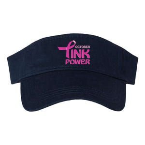 October Pink Power Breast Cancer Valucap Bio-Washed Visor