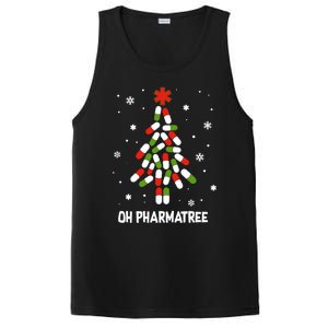 Oh Pharmatree Pills Christmas Tree Lights Pharmacy Crew Funny Gift PosiCharge Competitor Tank