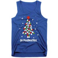 Oh Pharmatree Pills Christmas Tree Lights Pharmacy Crew Funny Gift Tank Top