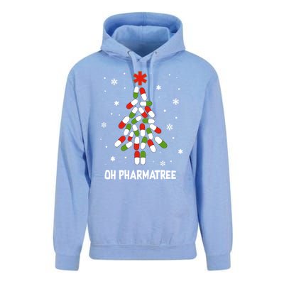 Oh Pharmatree Pills Christmas Tree Lights Pharmacy Crew Funny Gift Unisex Surf Hoodie