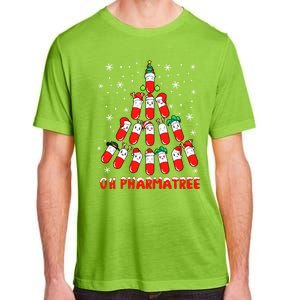 Oh Pharmatree Pills Christmas Tree Lights Pharmacy Crew Team Meaningful Gift Adult ChromaSoft Performance T-Shirt