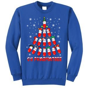 Oh Pharmatree Pills Christmas Tree Lights Pharmacy Crew Team Meaningful Gift Sweatshirt