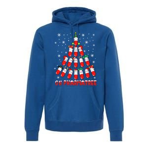 Oh Pharmatree Pills Christmas Tree Lights Pharmacy Crew Team Meaningful Gift Premium Hoodie