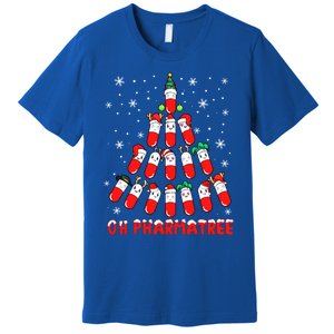 Oh Pharmatree Pills Christmas Tree Lights Pharmacy Crew Team Meaningful Gift Premium T-Shirt