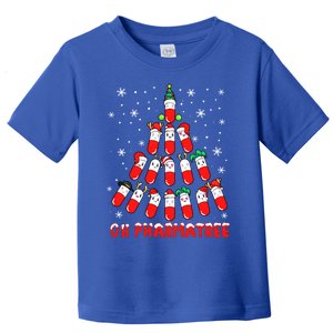 Oh Pharmatree Pills Christmas Tree Lights Pharmacy Crew Team Meaningful Gift Toddler T-Shirt