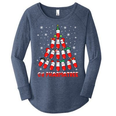 Oh Pharmatree Pills Christmas Tree Lights Pharmacy Crew Team Meaningful Gift Women's Perfect Tri Tunic Long Sleeve Shirt